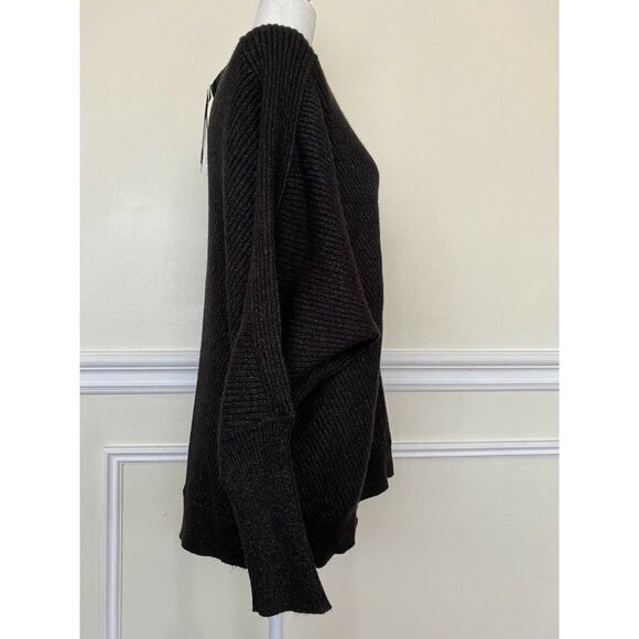 Devotion by Cyrus women warm sweater rayon blend Phantom Heather size M - Picture 4 of 6